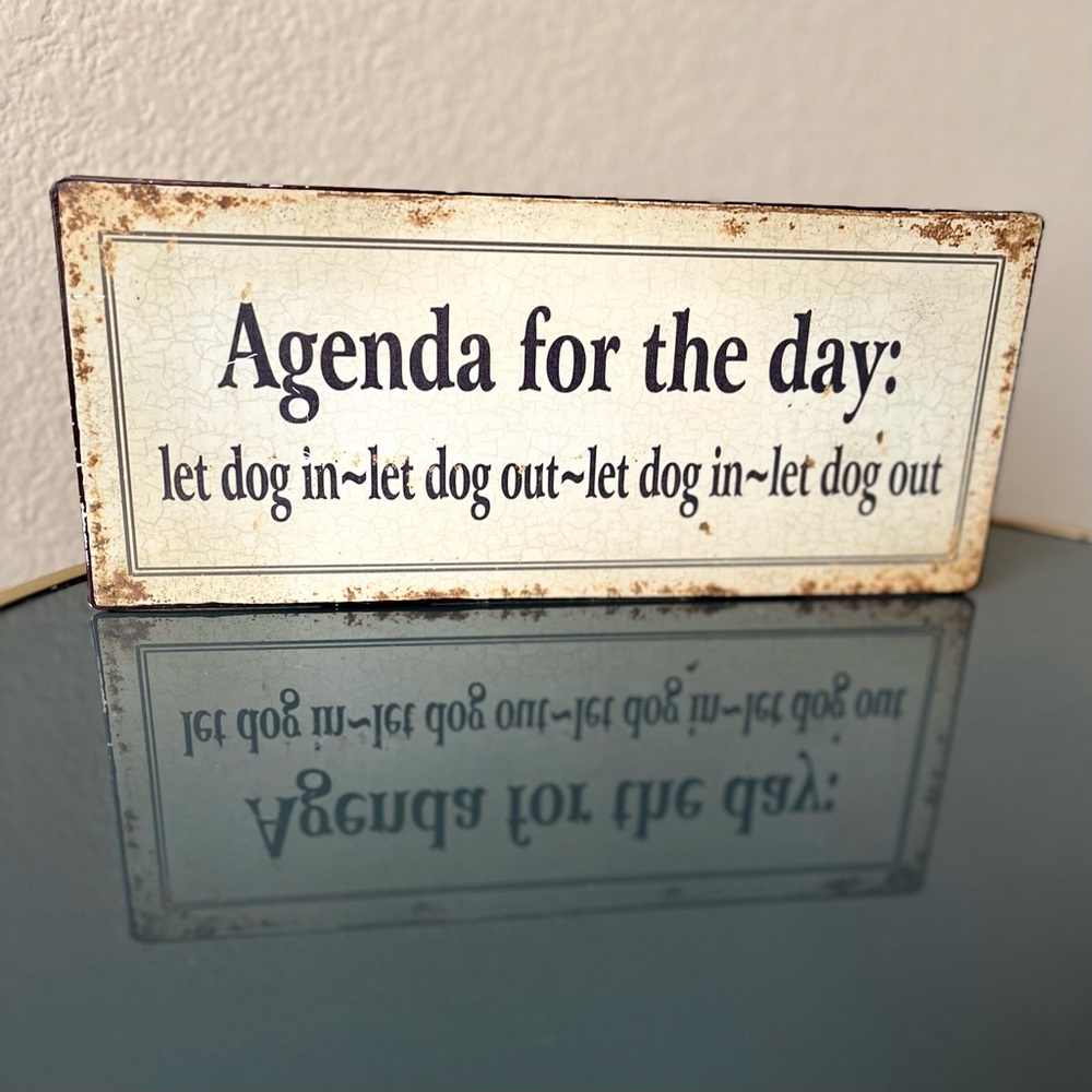 Tin license plate style sign!